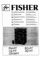 Fisher CA-P7 Bedienungsanleitung