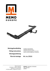 Memo Europe 25151 Montageanleitung