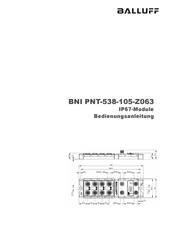 Balluff BNI PNT-538-105-Z063 Bedienungsanleitung