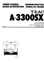Teac A-3300SX Bedienungsanleitung
