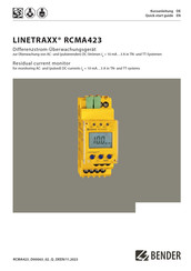 Bender RCMA423 Kurzanleitung