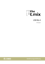 thomann the t.mix USB Mix 4 Bedienungsanleitung