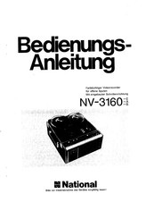 National NV-3160-B Bedienungsanleitung
