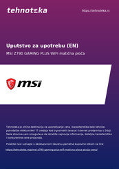 MSI Z790 GAMING PLUS WIFI Benutzerhandbuch