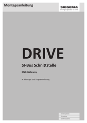 Siegenia DRIVE Montage Und Programmierung