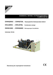 Daikin EWHQ400G Installations- Betriebs Und Wartungshandbuch