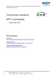 MDT Technologies SCN-LK001.03 Technisches Handbuch
