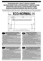 RIB ECO-NORMAL Gebrauchsanweisung Und Installation