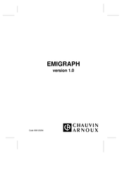 Chauvin Arnoux EMIGRAPH Bedienungsanleitung