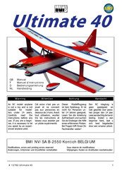 BMI Ultimate 40 Bedienungsanleitung