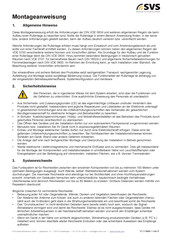 SVS DMS-12 Montageanweisung