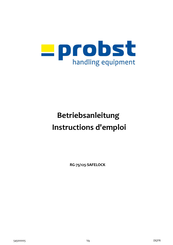 probst RG-75 SAFELOCK Betriebsanleitung
