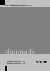 Siemens Sinumerik 802S Diagnoseanleitung