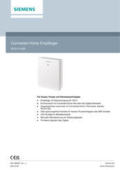 Siemens Zigbee RCR110.2ZB Bedienungsanleitung