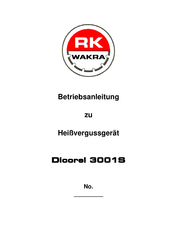 WAKRA Dicorel 3001S Betriebsanleitung