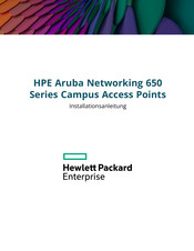 Hewlett-Packard HPE Aruba Networking 650 Serie Installationsanleitung