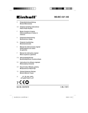 EINHELL BG-BC 43/1 AS Originalbetriebsanleitung