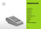 HEIDENHAIN Remote keypad Betriebsanleitung