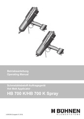 Buhnen HB 700 K Betriebsanleitung