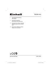 EINHELL TE-CN 18 Li Originalbetriebsanleitung