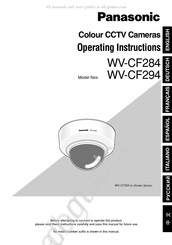 Panasonic WV-CF284 Bedienungsanleitung