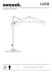 sweeek. LUCE HU3X3LED Bedienungsanleitung