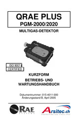 RAE Systems QRAE PLUS PGM-2000 Betriebs- Und Wartungshandbuch