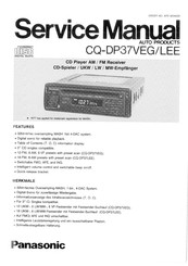 Panasonic CQ-DP37LEE Serviceanleitung