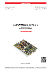 maxon motor ESCON Module 50/4 EC-S Geräte-Referenz