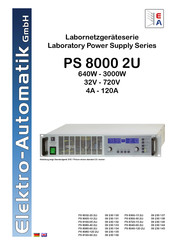 Elektro-Automatik PS 8360-30 2U PS 8160-05 2U Bedienungsanleitung
