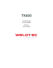 Welotec TK800 Serie Bedienungsanleitung