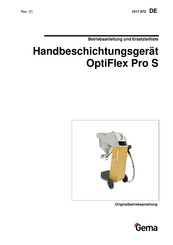 Gema OptiFlex Pro S Betriebsanleitung Und Ersatzteilliste