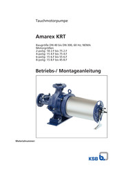 KSB Amarex KRT 45 8.F Montageanleitung