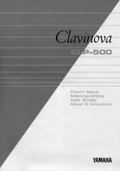 Yamaha Clavinova CLP-500 Bedienungsanleitung