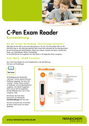 C-Pen ExamReader Kurzanleitung