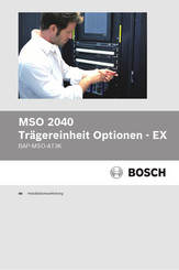 Bosch MSO 2040 Installationsanleitung
