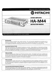Hitachi HA-M44 Bedienungsanleitung
