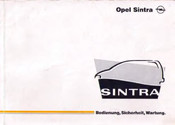 Opel SINTRA 1998 Betriebsanleitung