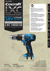 Cocraft LXC HDD18 Original Bedienungsanleitung