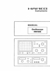 Hameg Instruments HM1005 Handbuch