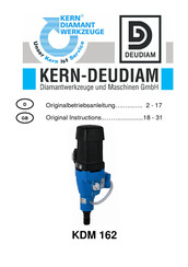 KERN-DEUDIAM KDM 162 Originalbetriebsanleitung