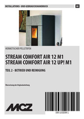 Mcz STREAM COMFORT AIR 12 UP! M1 Installations- Und Gebrauchshandbuch