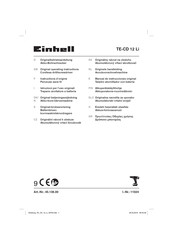 EINHELL TE-CD 12 Li Originalbetriebsanleitung