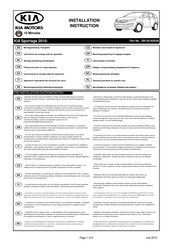 Kia 3W150-ADE00 Montageanleitung