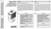 bürkert 6012 Betriebsanleitung