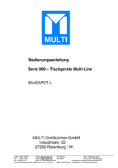 Multi Serie 900 Bedienungsanleitung