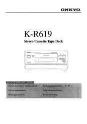 Onkyo K-R619 Bedienungsanleitung