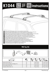 Yakima K1044 Montageanleitung