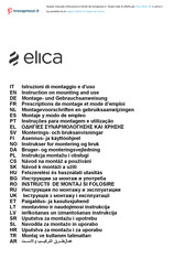 Elica Moon 90 Montage- Und Gebrauchsanweisungen