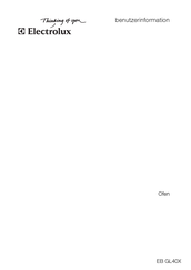 Electrolux EBGL40X Benutzerinformation